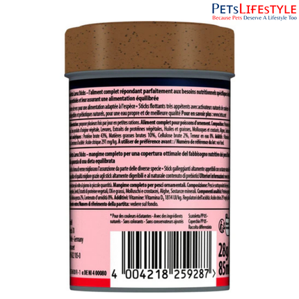 Tetra Betta Larva Sticks Floating Worm-Shaped Food for Betta Fish & Anabantids Colour, Digestion & Growth 28g / 85ml