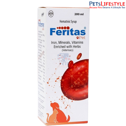 Intas Feritas Pet Syrup For Dogs & Cats 200ml