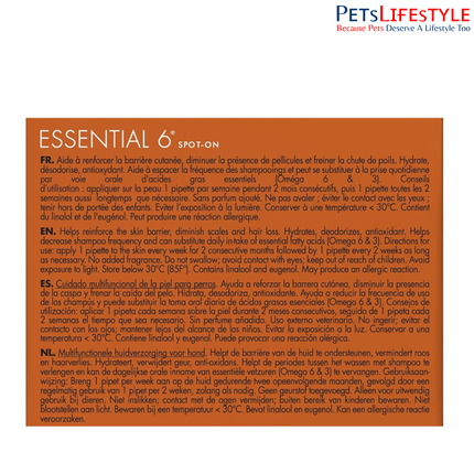 Savavet Dermoscent Essential 6 Spot-On for 20 to 40kg Skin & Coat Care Care for Dogs