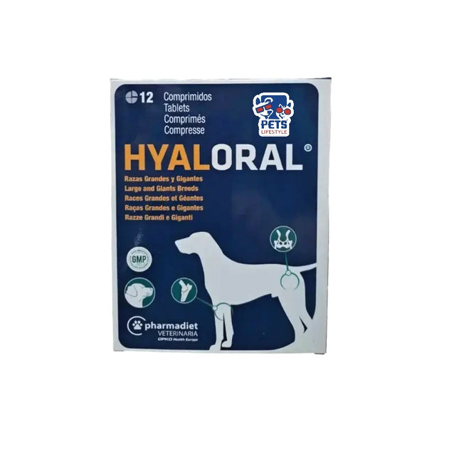 Hyaloral tablets for large and giant breed dogs, 12tabs