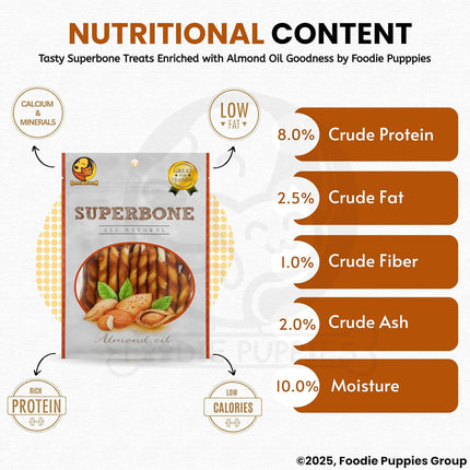 Superbone Salmon Oil Flavour Dog Sticks 420g (27 Sticks) | Premium 3-Layer Non-Rawhide Chicken Chews for Dogs