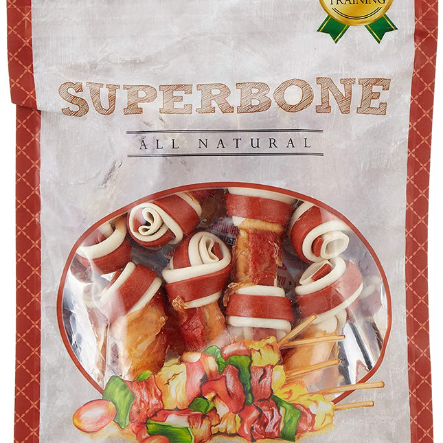 Super Bone Dogaholic Super Bone Knotted Barbeque,Dog Chew Bone Medium, -170g