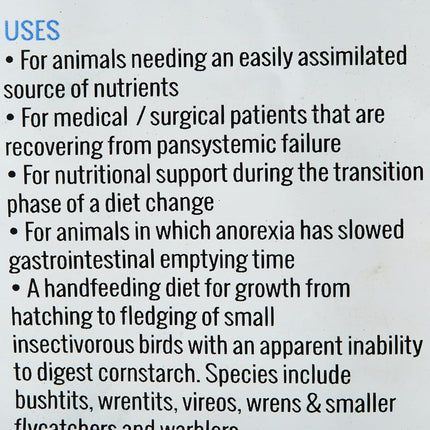 Harrison's Bird Foods A Complete Nutritional Support Recovery Formula For Sick Or Injured Birds