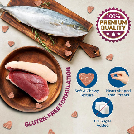 Trixie Premio Ducky Hearts Cat Treats – Nutrient Rich Training & Reward Snacks for Cats