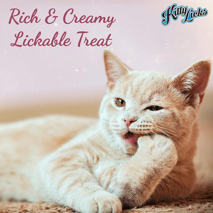 Rena Kitty Licks Tuna with Salmon Cat Treats for Kittens 4 x 15g Rich Creamy Lickable Treat