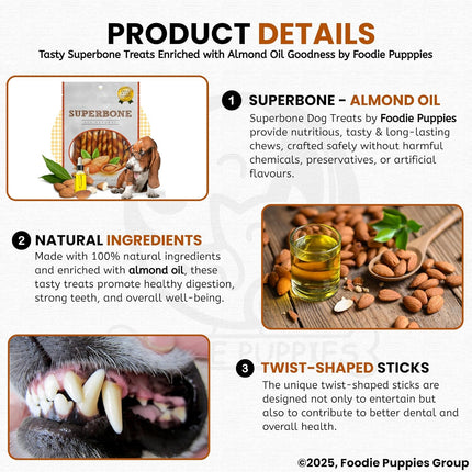 Superbone Salmon Oil Flavour Dog Sticks 420g (27 Sticks) | Premium 3-Layer Non-Rawhide Chicken Chews for Dogs