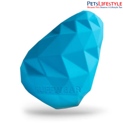 Ruffwear Gnawt-a-Cone Blue Pool | Natural Rubber Treat Dispensing Interactive Dog Toy