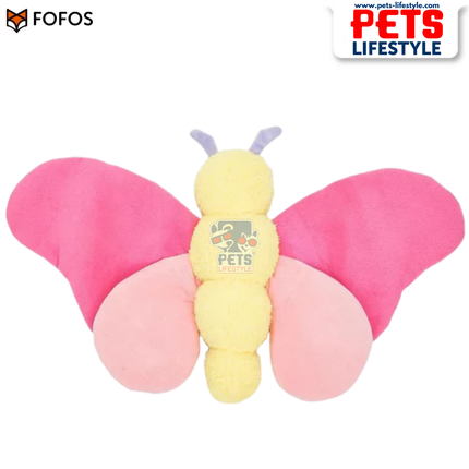 FOFOS Jumbo Butterfly (Blue & Pink)D og Toy Soft Plush Jumbo Dog Toy for Dogs