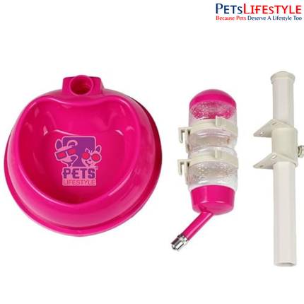 Pet Automatic Drinker with Height Adjustable Stand for Small Dogs, Cats & Small Pets