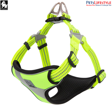 Truelove Lightweight Oxford Dog Harness – 3M Reflective Step-In Chest Harness
