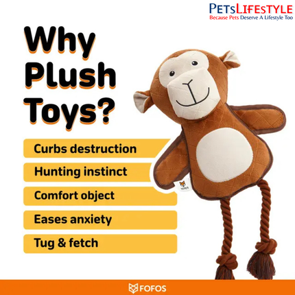 FOFOS Chew Tuff Dog Toy Koala – Koala-Shaped Dog Chew Toy for Playtime & Enrichment