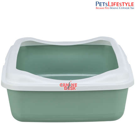 Trixie Classic Litter Tray with Rim – Durable Plastic Cat Litter Box for Cats and Kittens