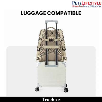 TRUELOVE Airflow Backpack Carrier – Humus | Breathable Pet Travel Backpack