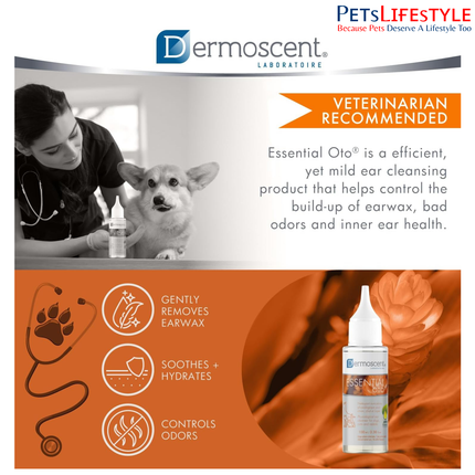 Dermoscent Essential Oto Ear Cleanser for Dogs, Cats & Small Mammals (100 ml)