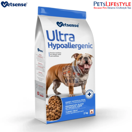 Vetsens Ultra Hypoallergenic Dog Food – Turkey with Sweet Potato & Peas