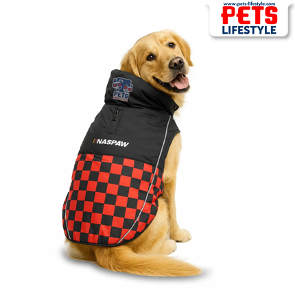 PᴇᴛsLɪғᴇsᴛʏʟᴇ Racing Jacket Dog Winter Coat (Red) – Windproof, Waterproof, Ultra Warm Fleece Lined Pet Jacket (Copy)