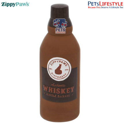 ZippyPaws Latex Happy Hour Crusherz – Red Wine  Crunchy Refillable Squeaky Dog Toy | Cuddle Buddy