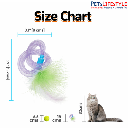 FOFOS Garden Tube Cat Toy (Assorted) – Interactive Catnip Tube for Kittens & Cats