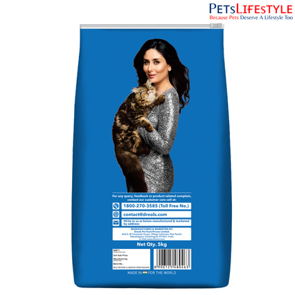Drools Clumping Lavender Fragrance Cat Litter for Multiple Cats 5 Kg