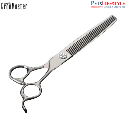 Groo Master 7" Thinning Shears – Japanese 440C Steel Professional Texturizing Scissors
