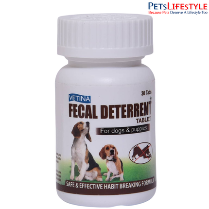 Vetina Fecal Deterrent Tablets for Dogs and Puppies 30 Tablets