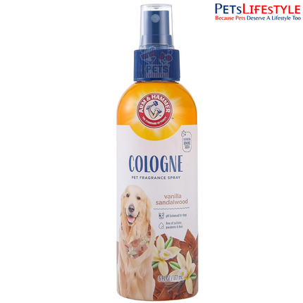 Arm & Hammer Cologne Spray for Dogs Vanilla & Sandalwood 177 ml | Deodorizing Dog Cologne with Baking Soda