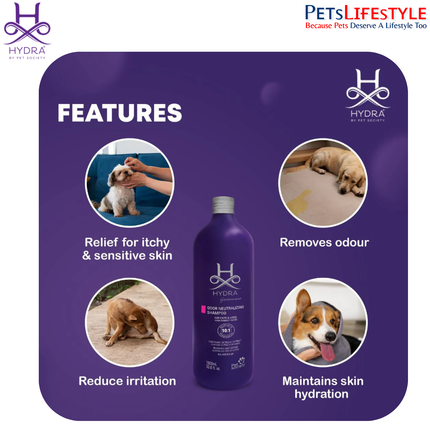 Hydra Groomer’s Odor Neutralizing Shampoo – Professional Deodorizing Shampoo for Dogs & Cats