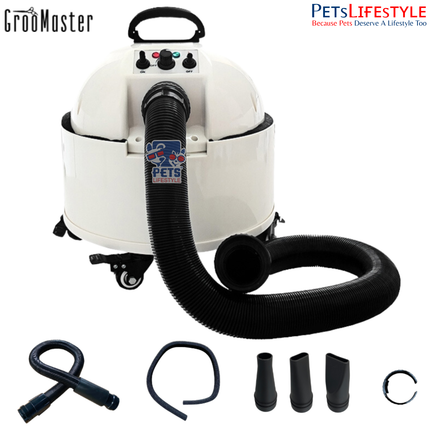 Groo Master E22-2300 Hair Dryer on Wheels for Pets – Dual Motor Professional Grooming Dryer