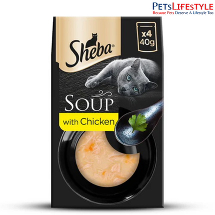 Sheba Soup with Chicken Adult Cat Wet Food