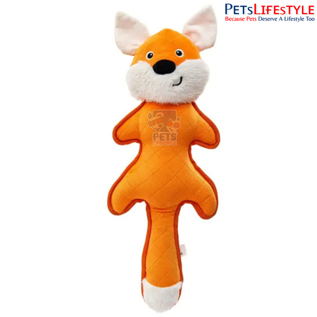 FOFOS Chew Tuff Dog Toy Fox – Fox-Shaped Dog Chew Toy for Playtime & Enrichment
