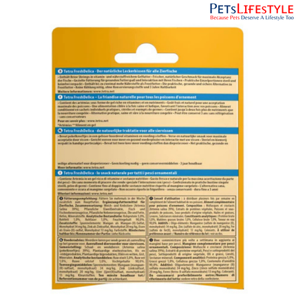 Tetra FreshDelica Brine Shrimps Nutrient-Rich Gel Treat for Ornamental Fish with Natural Ingredients & Essential Vitamins 48 Gram