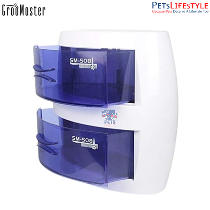 GrooMaster Sterilizing Box – Double Drawer UV Tool Sterilizer FromMaster Series