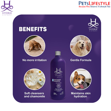 Hydra Extra Soft Professional Facial Pet Shampoo, Sulfate-Free and Hydroallergenic, 1000ml