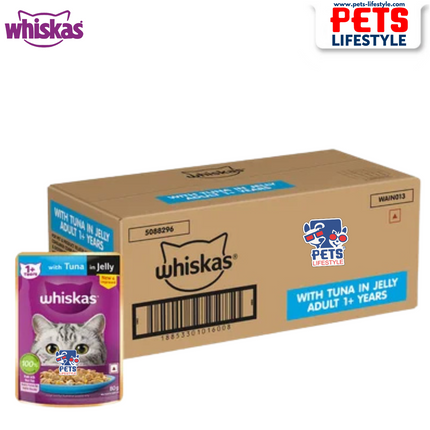 Whiskas Tuna in Jelly Adult Wet Cat Food - 85 gm packs