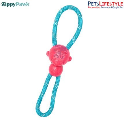ZippyPaws ZippyTuff Monkey RopeTugz – Pink  Durable Climbing Rope Tug Dog Toy for Strong Chewers