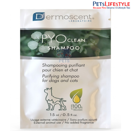 Dermoscent Pocket-Sized Shampoo Collection | Single-Use Therapeutic Shampoo Sachets for Dogs & Cats