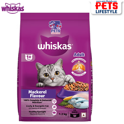 Whiskas Mackerel Adult Dry Cat Food