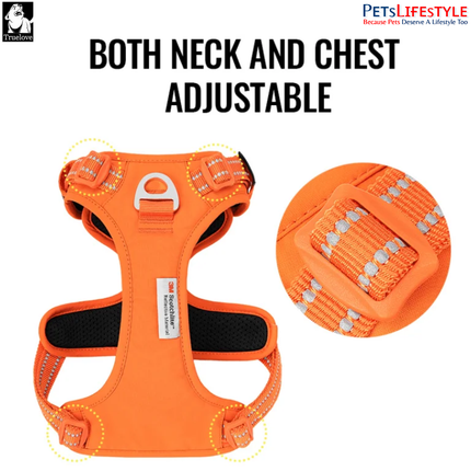 Truelove Ultra-Durable CORDURA Oragne Harness with Night Visibility
