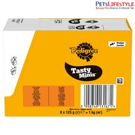 Pedigree Tasty Minis Cubes Puppy Dog Treat – With Chicken