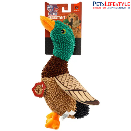 FOFOS Tough Dog Toy Wild Duck – Plush Interactive Dog Toy for Playtime & Enrichment