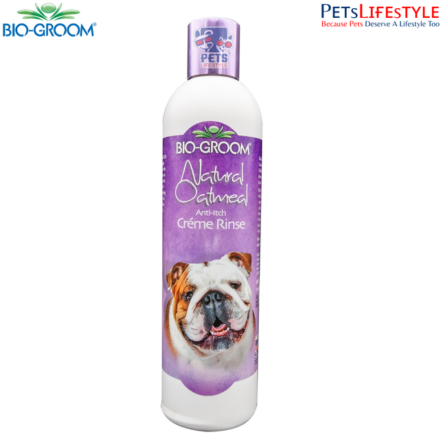 Bio-Groom Natural Oatmeal Soothing Anti-Itch Creme Rinse Dog Conditioner (355 ML)