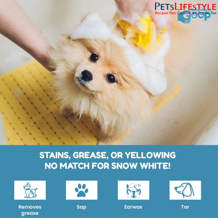 Groomer's Goop Snow White Toning Shampoo for Dogs & Cats – 473 ml