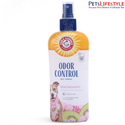Arm & Hammer Super Deodorizing Spray for Dogs Kiwi Blossom 236 ml | pH Balanced Odor Control Grooming Spray