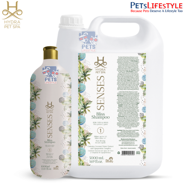 Hydra Senses Bliss Shampoo for dogs and cats