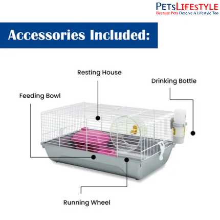 Savic Martha Hamster Cage (Small) – Compact Starter Home for Hamsters & Small Pets