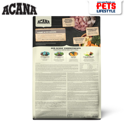 Acana Light & Fit Adult Dog Food - All Breeds