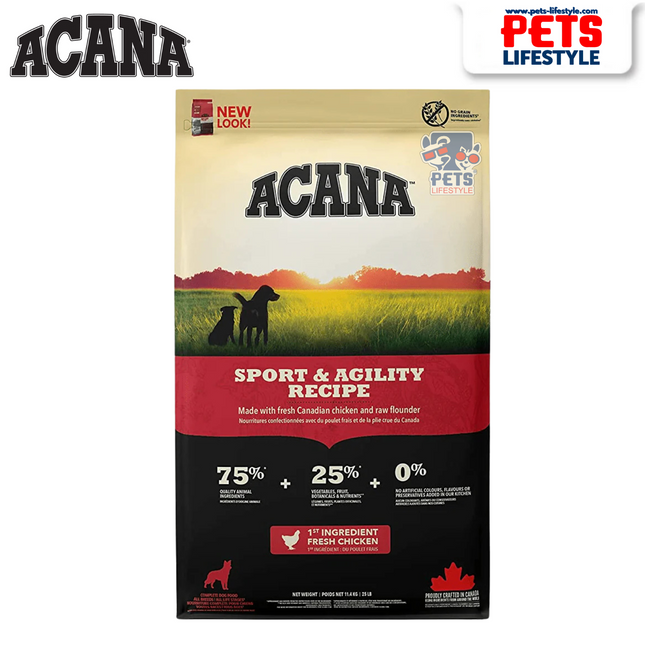 Acana Sport & Agility Dog Food - All Breeds - 11.4 kg