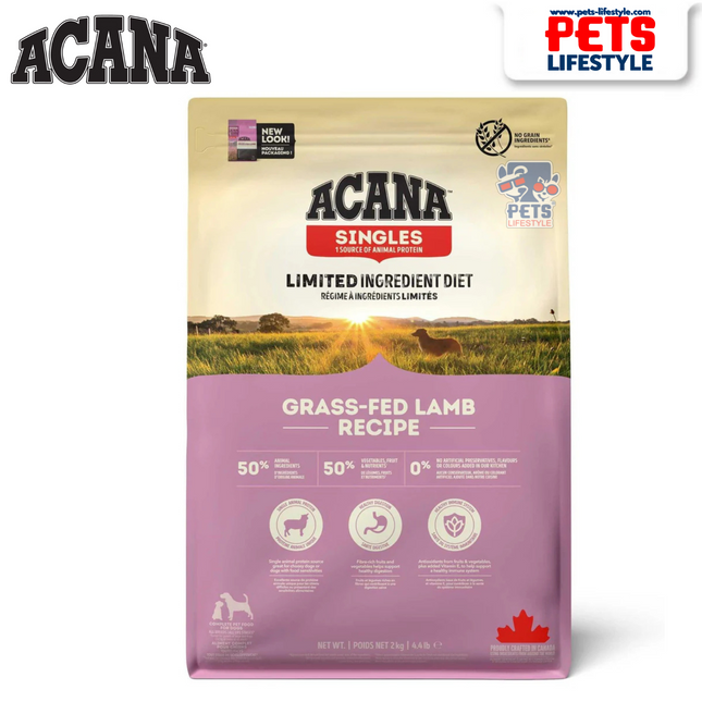 Acana Grass-Fed Lamb Dry Dog Food - All Breeds & Ages