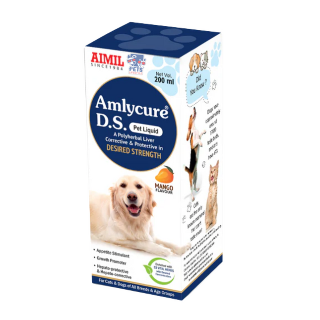 Aimil Amlycure D.S Pet Syrup (200ml ) Polyherbal Liver Corrective & Protective Formula