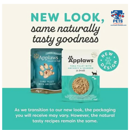 Applaws Tuna Fillet with Whole Anchovy Cat Wet Food